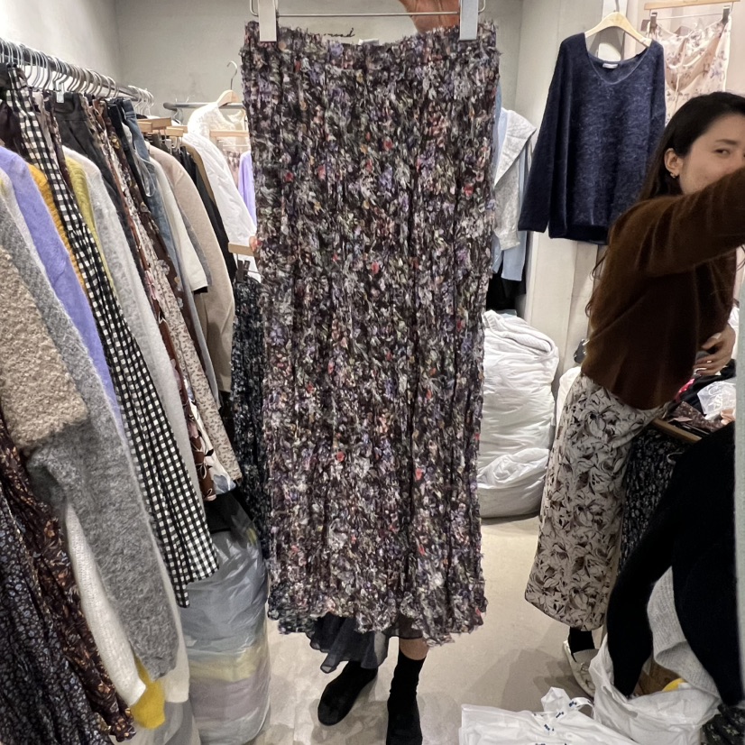 LOGROAD韓國代購㊣女士新款休閑時尚真品人氣25秋冬半身裙中短裙LOG ROAD半身裙/中短裙圖色1