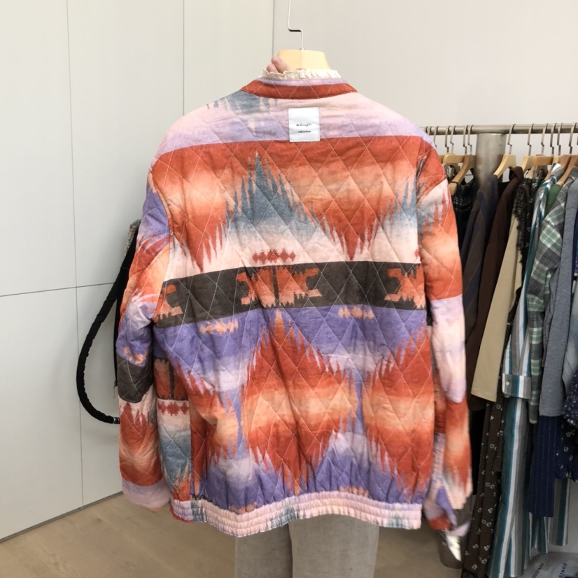 DOHWAJI東大門㊣直郵女裝新品熱賣真品休閑短款棉服蕾絲雙面棉DOHWAJI短款棉服