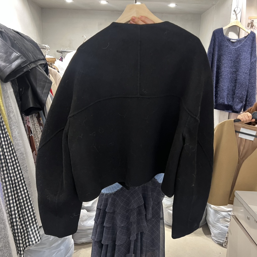 LOGROAD東大門㊣代購女裝新品推薦25秋冬休閑熱賣職業短款大衣LOG ROAD短款大衣