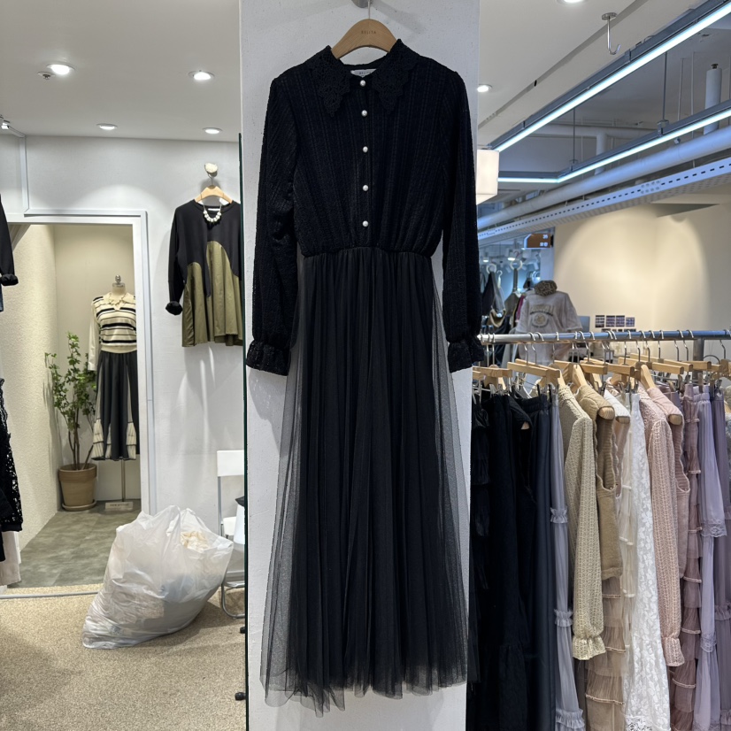 BELITA韓國代購㊣女裝新品真品25秋冬熱賣休閑推薦連衣裙蕾絲BELITA連衣裙圖色4