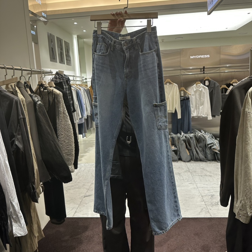 PITA東大門㊣代購女裝新品熱賣人氣時尚推薦25秋冬職業牛仔褲THE VERLIN/piTa牛仔褲圖色1