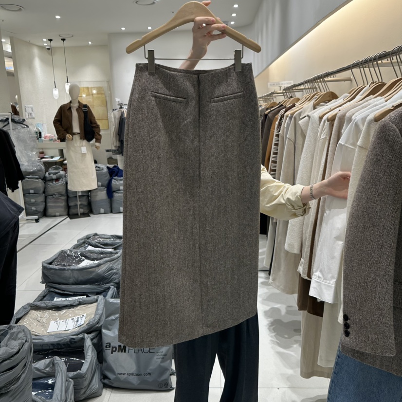 BLUEI-D東大門㊣代購女裝新品休閑時尚人氣真品25秋冬長裙Blue i-d長裙