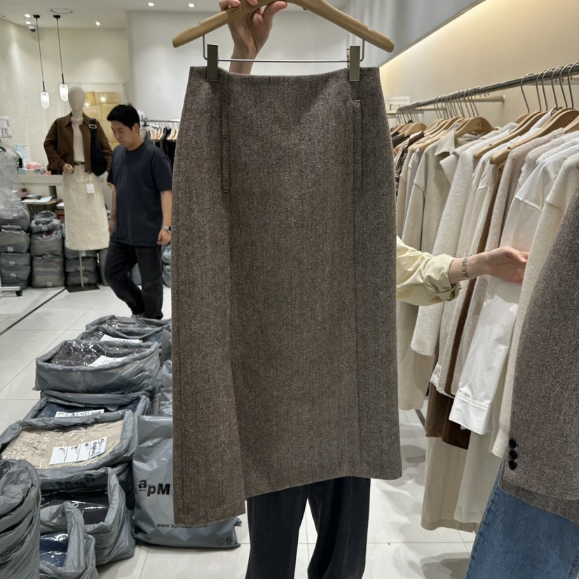 BLUEI-D東大門㊣代購女裝新品休閑時尚人氣真品25秋冬長裙Blue i-d長裙圖色2