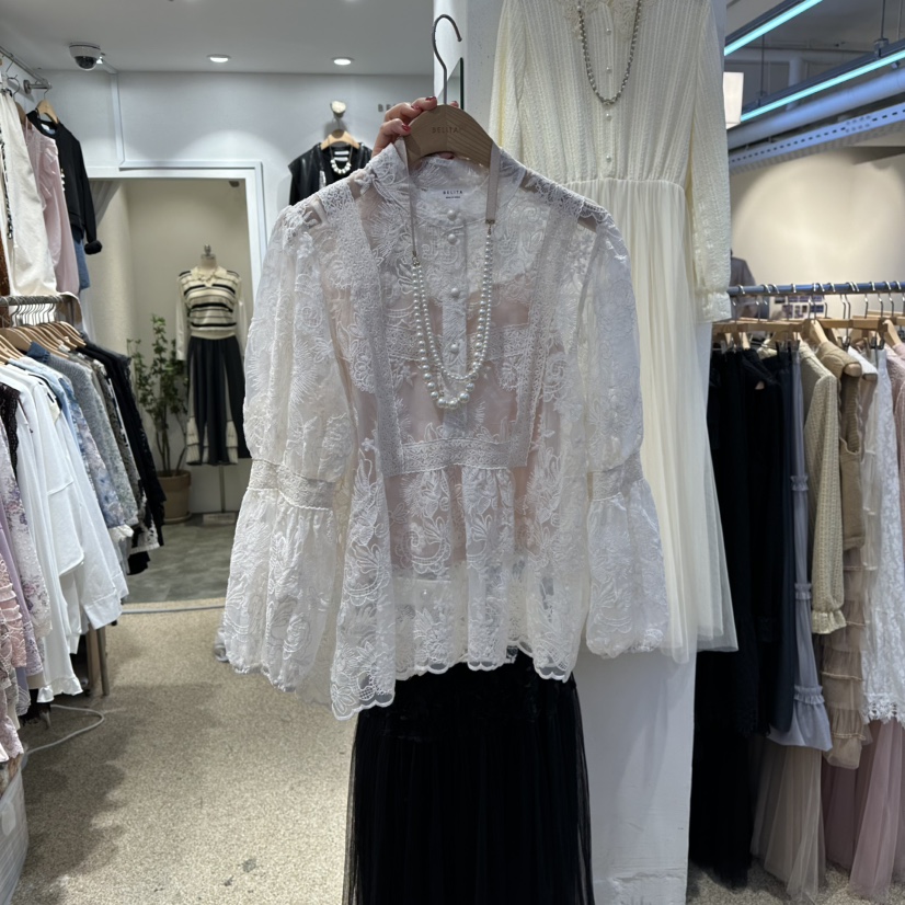 BELITA東大門㊣直郵女裝新品真品時尚職業襯衫蕾絲衫不含項鏈BELITA襯衫/蕾絲衫圖色1