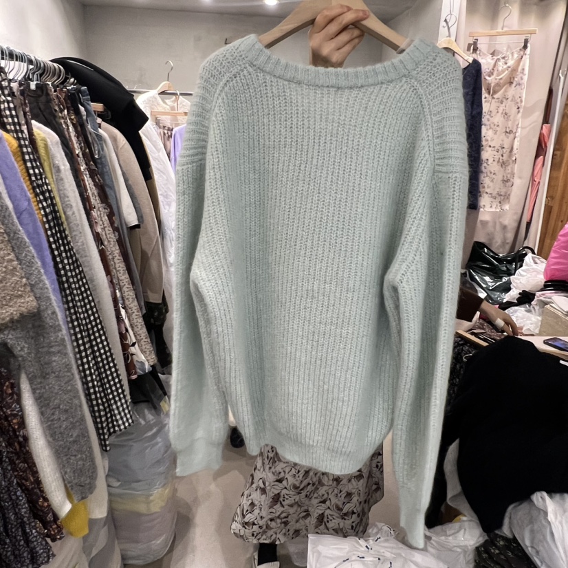 LOGROAD韓國代購㊣女裝新品人氣時尚職業熱賣25秋冬毛衣羊駝LOG ROAD毛衣