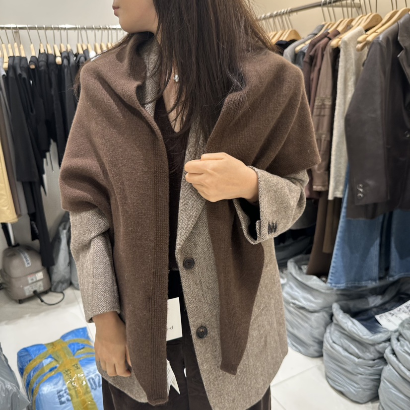 BLUEI-D東大門㊣代購女裝新品熱賣職業25秋冬人氣圍巾披肩Blue i-d圍巾/披肩圖色4