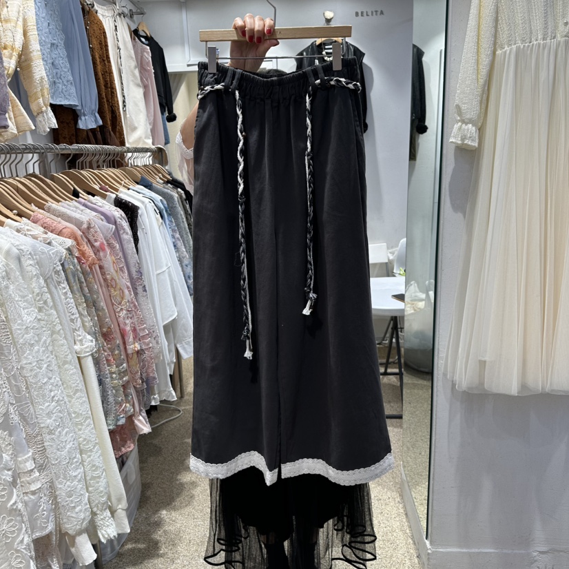 BELITA韓國代購㊣女士新品推薦真品時尚休閑熱賣休閑褲含腰帶BELITA休閑褲圖色2