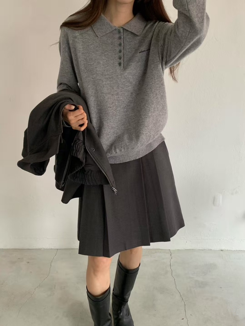 ANOU韓國代購㊣女裝新品25秋冬人氣時尚推薦熱賣真品職業短裙ANOU短裙