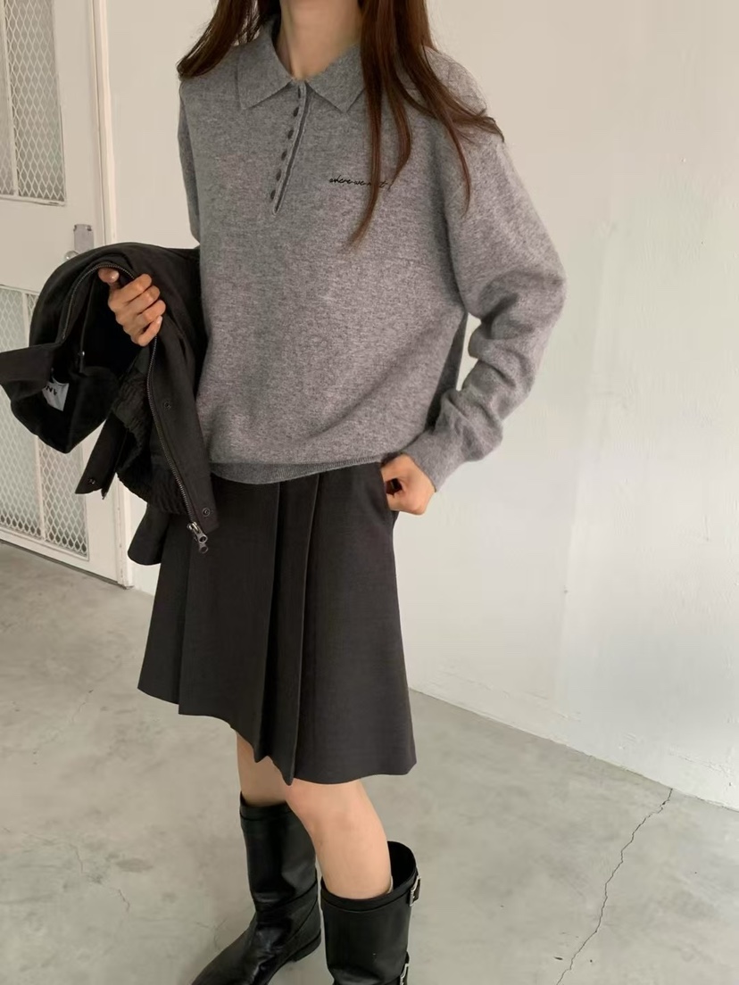 ANOU韓國代購㊣女裝新品25秋冬人氣時尚推薦熱賣真品職業短裙ANOU短裙