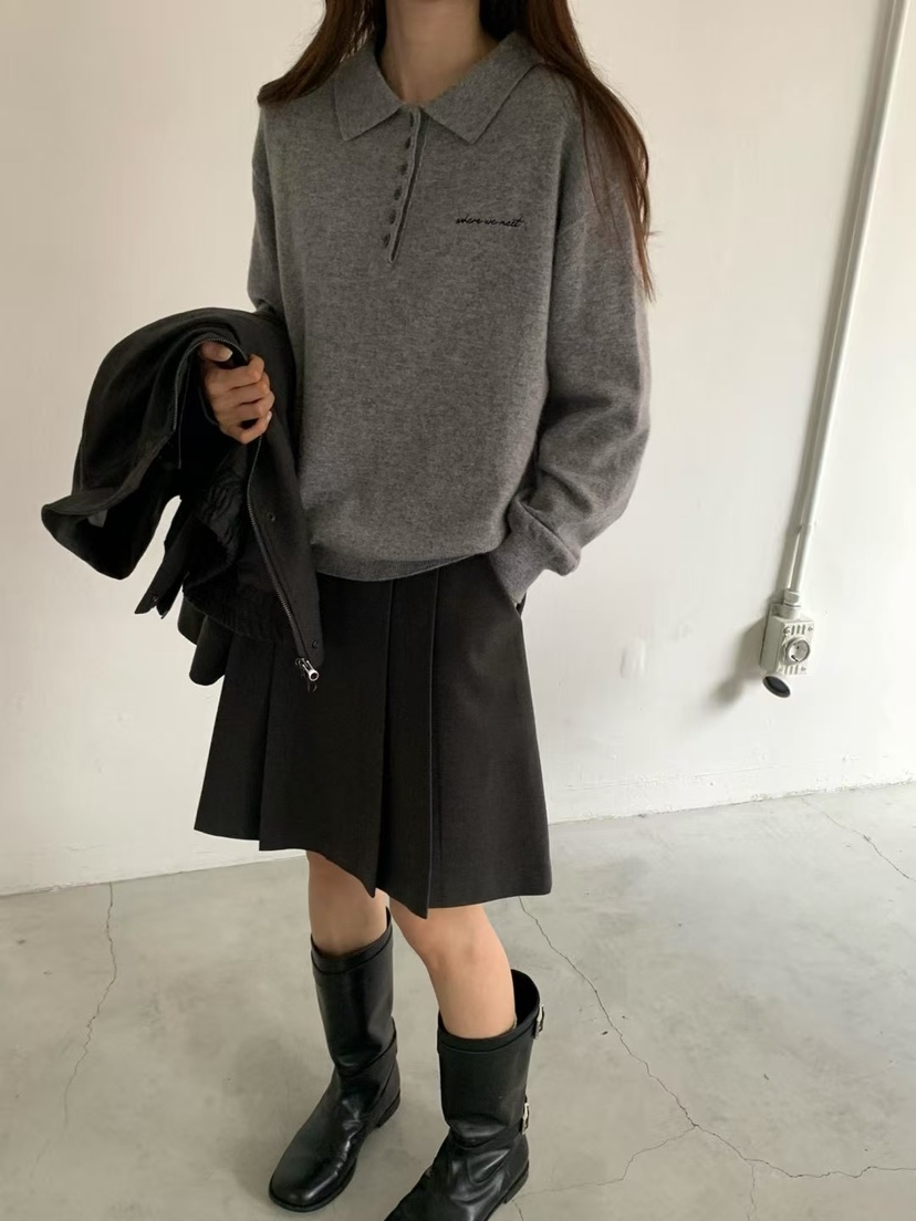 ANOU韓國代購㊣女裝新品25秋冬人氣時尚推薦熱賣真品職業短裙ANOU短裙