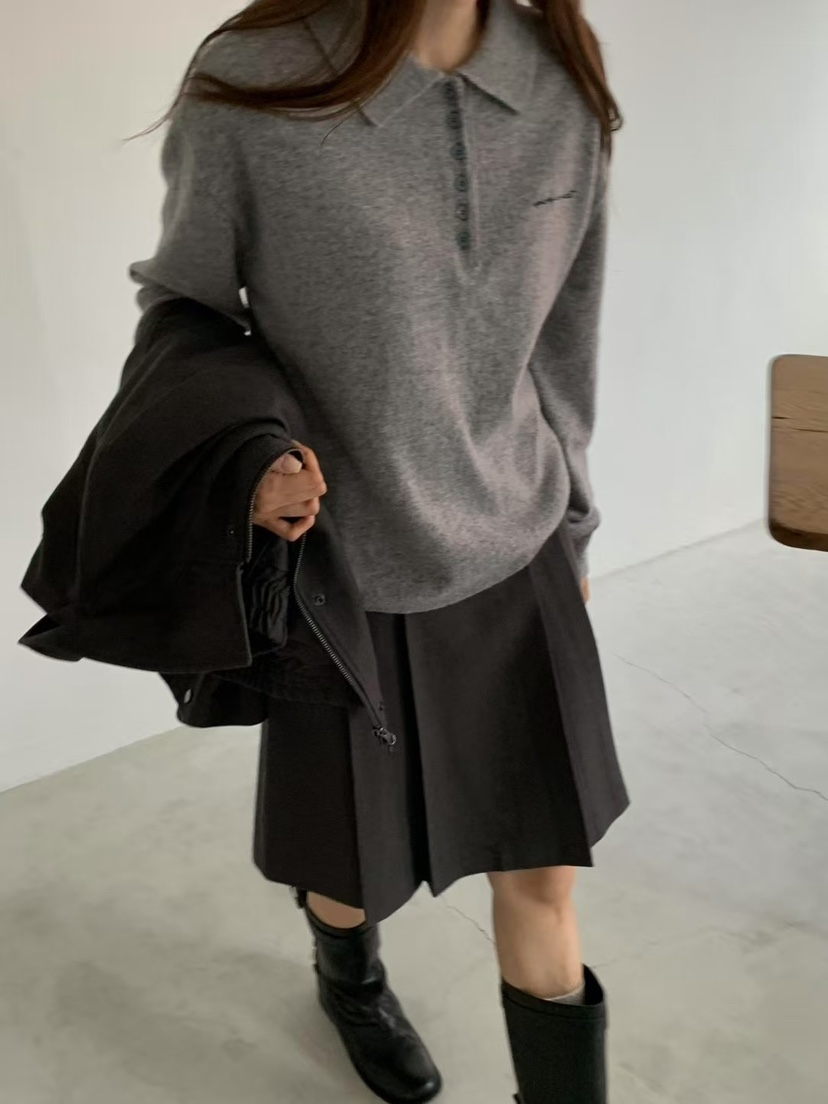 ANOU韓國代購㊣女裝新品25秋冬人氣時尚推薦熱賣真品職業短裙ANOU短裙