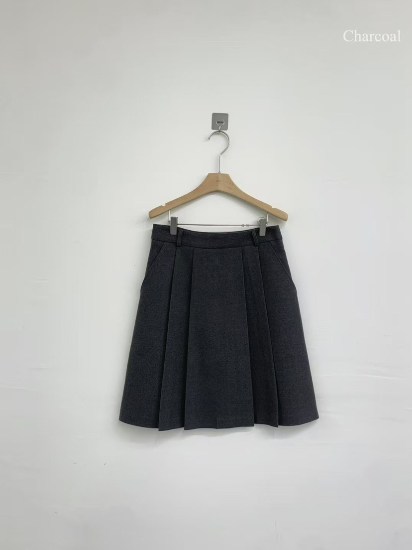 ANOU韓國代購㊣女裝新品25秋冬人氣時尚推薦熱賣真品職業短裙ANOU短裙圖色1