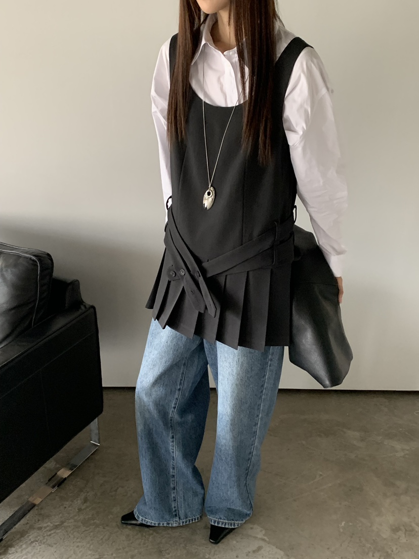 RIVER RAIN東大門㊣實拍女士新品25秋冬熱賣連衣裙不含內搭RIVER RAIN連衣裙圖色2墨色