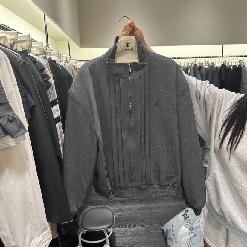 TOMGIRL東大門㊣代購女士新品推薦熱賣休閑真品時尚25秋冬夾克TOMGIRL夾克圖色2