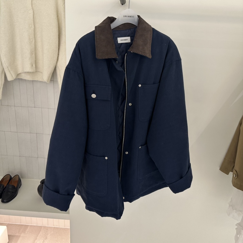 LOW MOMENT東大門㊣實拍女裝新品推薦25秋冬熱賣夾克不含內搭LOW MOMENT夾克圖色2