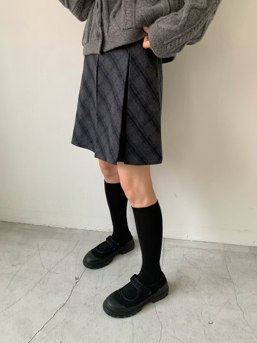 ANOU東大門㊣代購女裝新款時尚職業真品人氣25秋冬短裙褶皺ANOU短裙