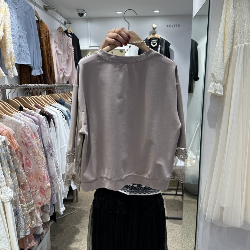 BELITA韓國直郵㊣女裝新款熱賣時尚人氣真品長袖T恤不含項鏈BELITA長袖T恤