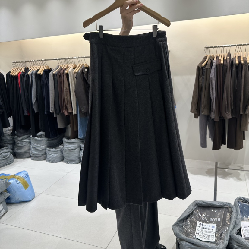 BLUEI-D東大門㊣代購女裝新品職業熱賣真品時尚休閑25秋冬長裙Blue i-d長裙