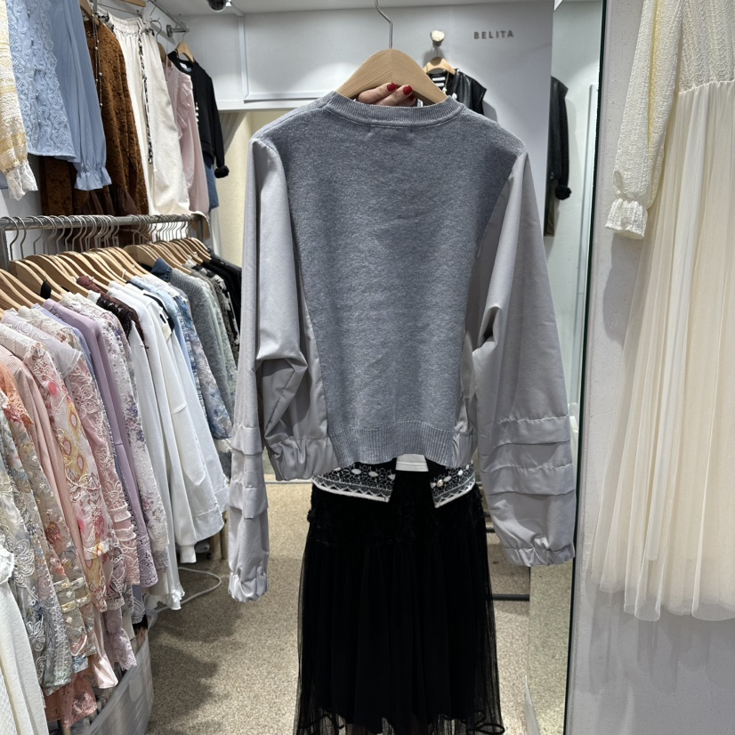 BELITA東大門㊣代購女裝新品真品時尚25秋冬針織衫不含項鏈BELITA針織衫