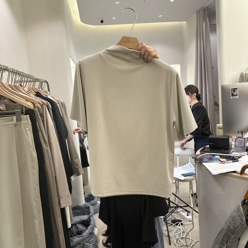 MATIERE韓國直郵㊣女裝新品推薦人氣25秋冬時尚休閑職業T恤MATIERET恤圖色3
