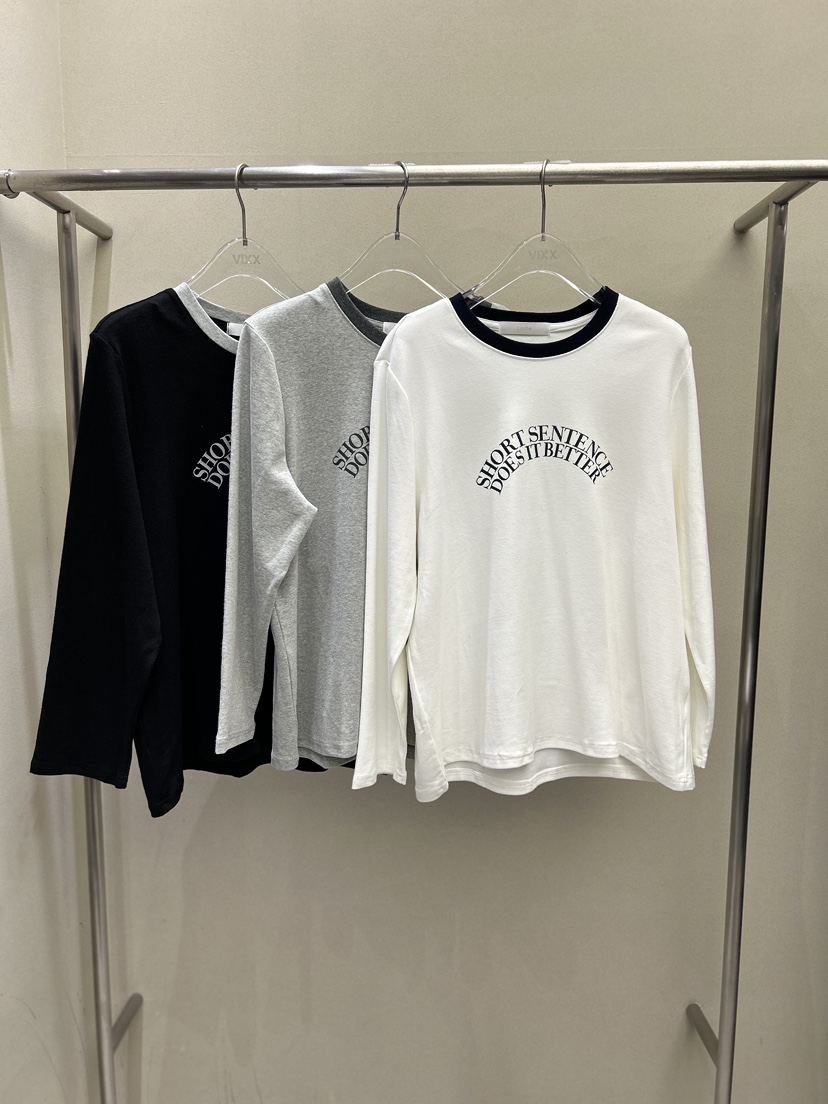 LATTE-P東大門㊣直郵女士新品真品25秋冬人氣職業熱賣長袖T恤LATTE-P長袖T恤