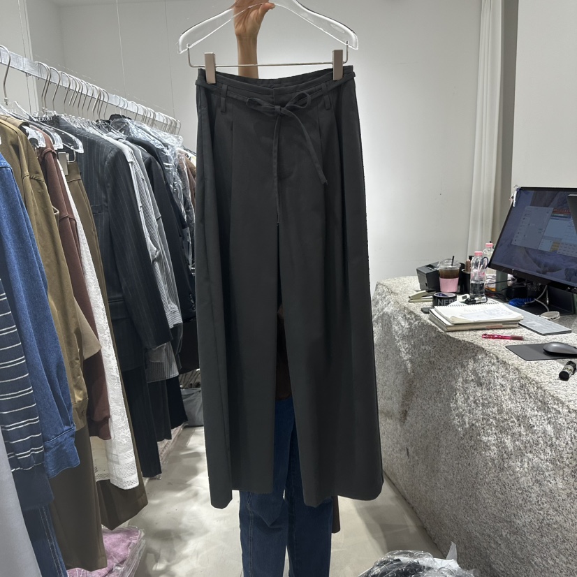 NEROLI 36韓國代購㊣女士新品推薦休閑熱賣人氣休閑褲含腰繩NEROLI 36休閑褲圖色2