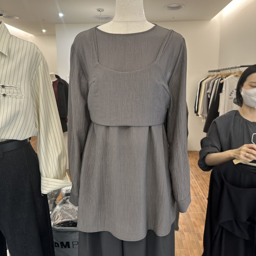 LOGON韓國直郵㊣女裝新品25秋冬時尚人氣推薦熱賣套裝兩件套LOGON套裝圖色2