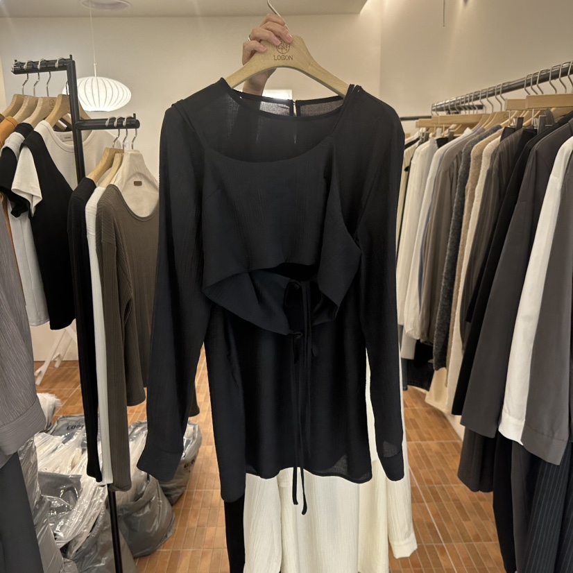 LOGON韓國直郵㊣女裝新品25秋冬時尚人氣推薦熱賣套裝兩件套LOGON套裝圖色3