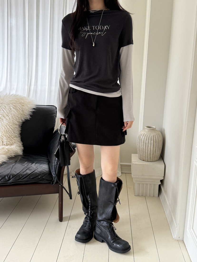 SPECIAL韓國直郵㊣女士新品休閑25秋冬人氣時尚推薦裙褲人字形SPECIAL裙褲