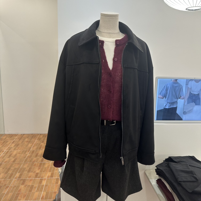 LOGON韓國直郵㊣女士新品人氣25秋冬時尚休閑熱賣真品職業夾克LOGON夾克圖色2