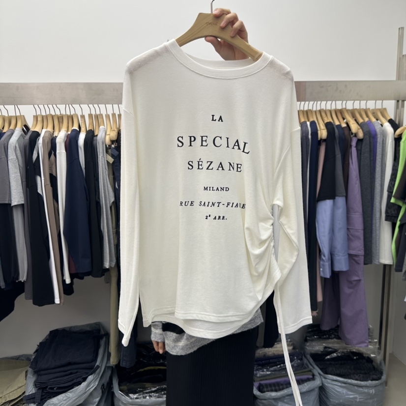 SPECIAL韓國代購㊣女裝新品真品推薦時尚25秋冬職業長袖T恤SPECIAL長袖T恤圖色1
