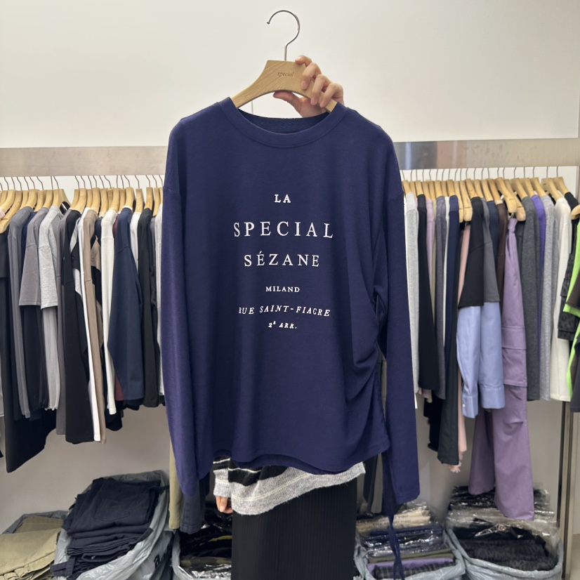 SPECIAL韓國代購㊣女裝新品真品推薦時尚25秋冬職業長袖T恤SPECIAL長袖T恤圖色5