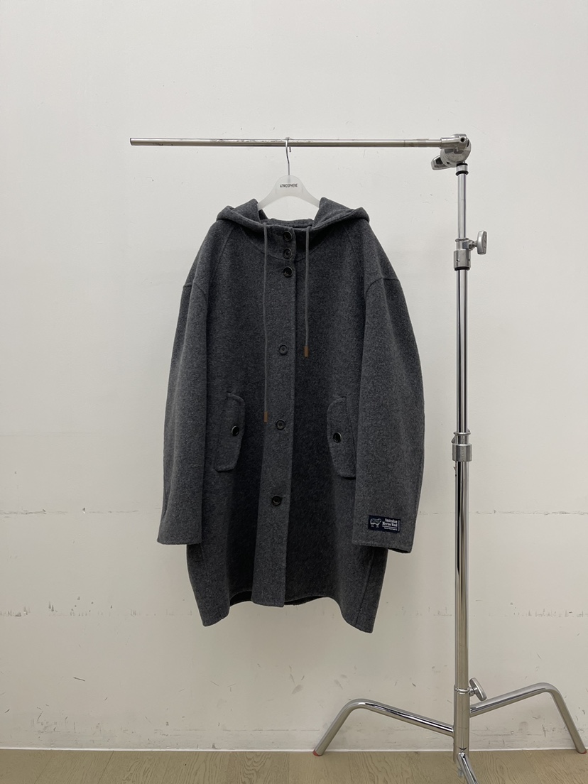 ATMOSPHERE東大門㊣直郵女士新品推薦熱賣中長款大衣連帽衫ATMOSPHERE/BLING中長款大衣圖色1