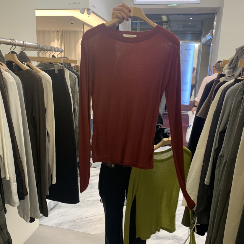 PORTS MOSS東大門㊣實拍女士新品職業時尚25秋冬推薦長袖T恤PORTS MOSS長袖T恤圖色2