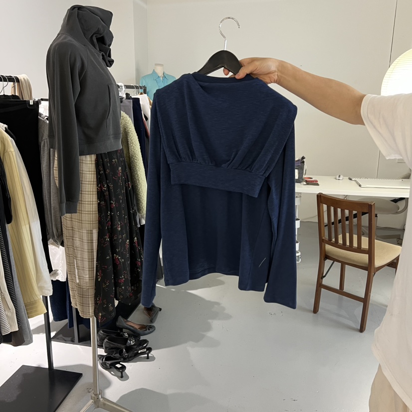 NEU ADULT韓國代購㊣女士新品職業推薦真品時尚25秋冬長袖T恤NEU ADULT長袖T恤