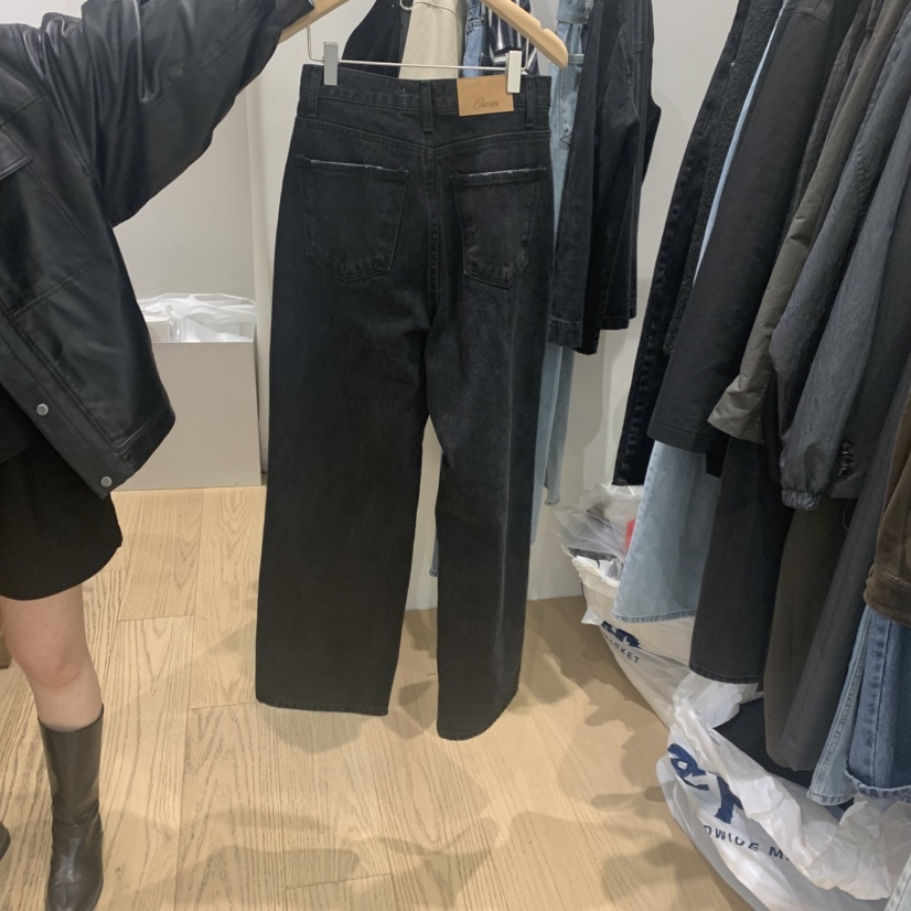 OURIN東大門㊣代購女裝新款25秋冬時尚人氣真品休閑職業牛仔褲OURIN牛仔褲