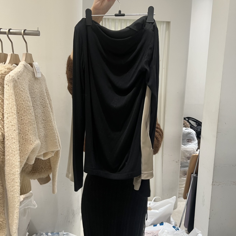 GLOW AND NYMPH東大門㊣實拍女士新品真品時尚25秋冬長袖T恤GLOW AND NYMPH長袖T恤