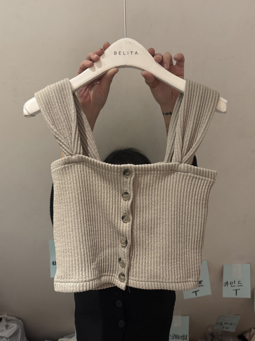 BELITA-L韓國代購㊣女士新品職業推薦休閑25秋冬熱賣吊帶背心BELITA-L吊帶/背心圖色1