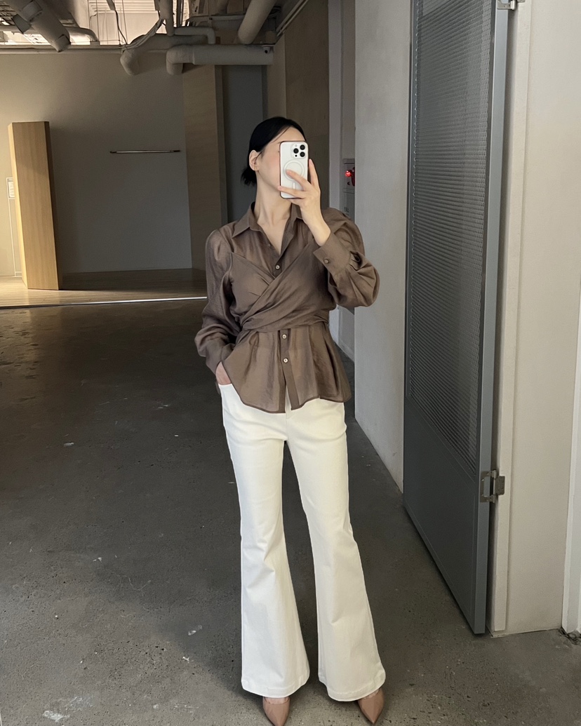 VERNI東大門㊣實拍女裝新款25秋冬人氣真品熱賣職業襯衫蕾絲衫VERNI襯衫/蕾絲衫