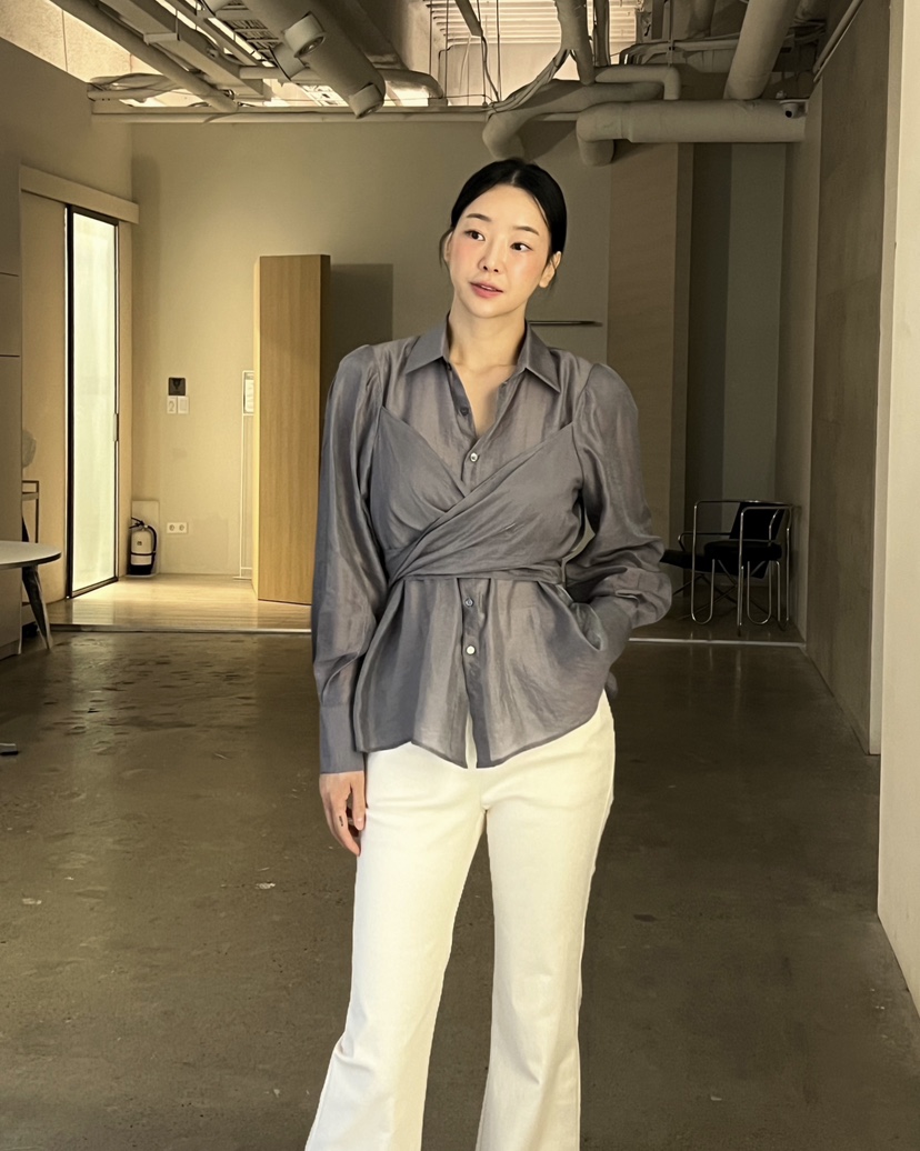 VERNI東大門㊣實拍女裝新款25秋冬人氣真品熱賣職業襯衫蕾絲衫VERNI襯衫/蕾絲衫