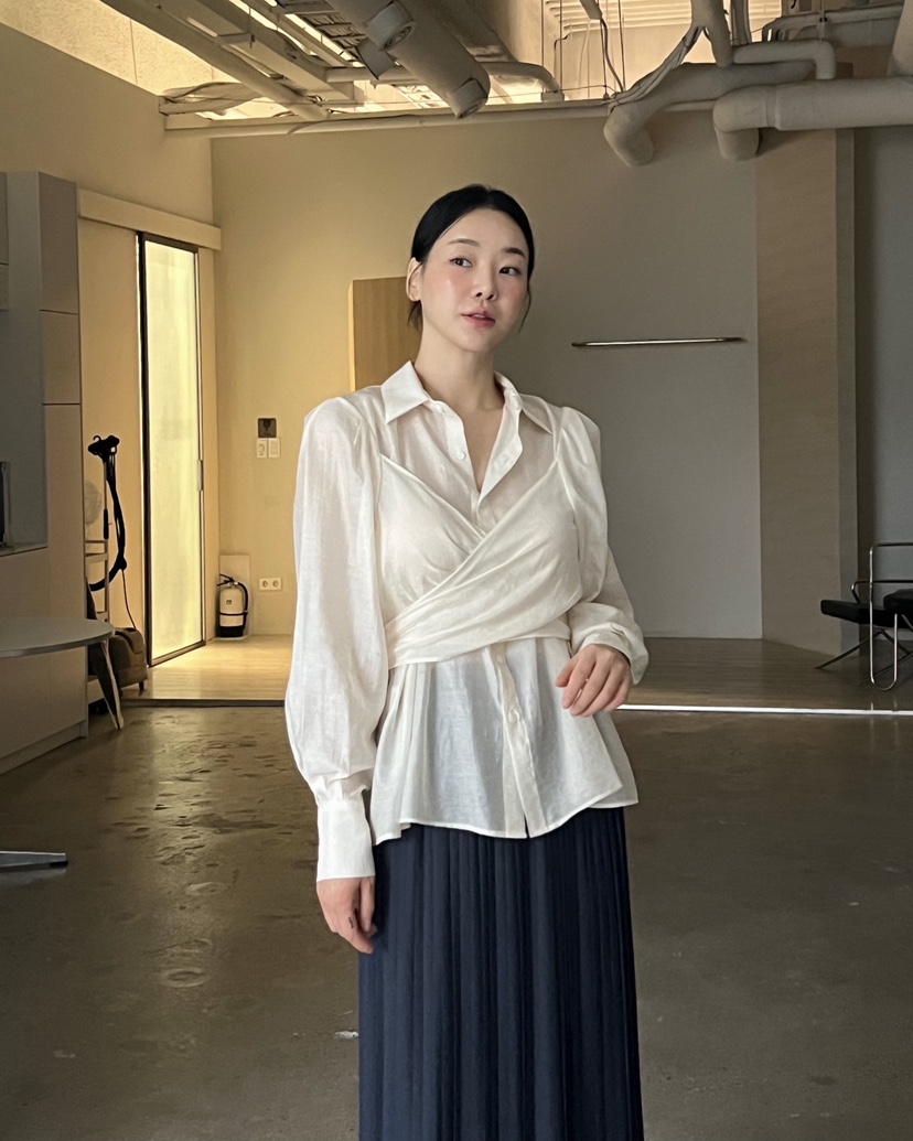 VERNI東大門㊣實拍女裝新款25秋冬人氣真品熱賣職業襯衫蕾絲衫VERNI襯衫/蕾絲衫