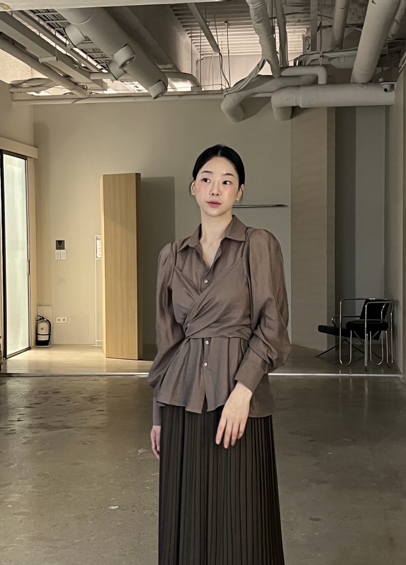 VERNI東大門㊣實拍女裝新款25秋冬人氣真品熱賣職業襯衫蕾絲衫VERNI襯衫/蕾絲衫
