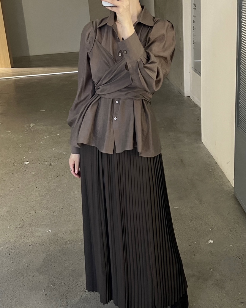 VERNI東大門㊣實拍女裝新款25秋冬人氣真品熱賣職業襯衫蕾絲衫VERNI襯衫/蕾絲衫