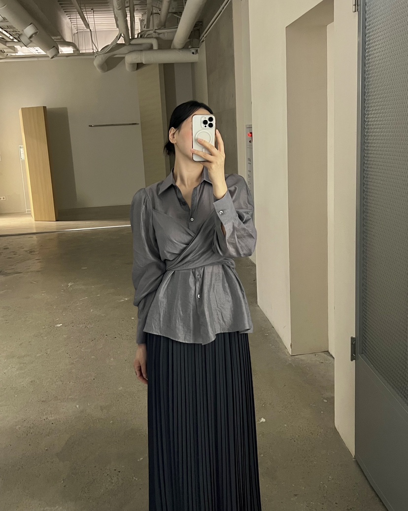 VERNI東大門㊣實拍女裝新款25秋冬人氣真品熱賣職業襯衫蕾絲衫VERNI襯衫/蕾絲衫