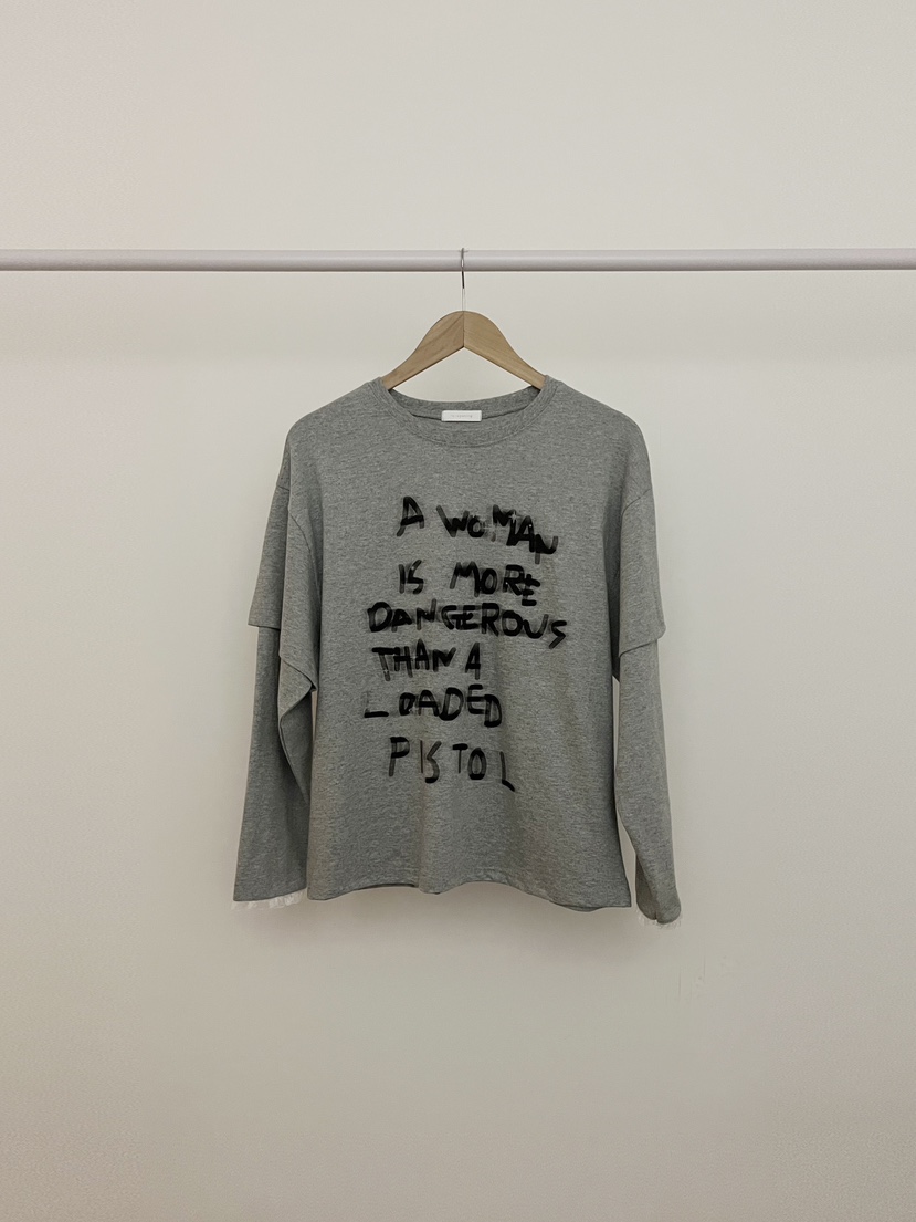 RE:OPENING韓國代購㊣女士新品熱賣真品時尚25秋冬職業長袖T恤RE:OPENING長袖T恤圖色2