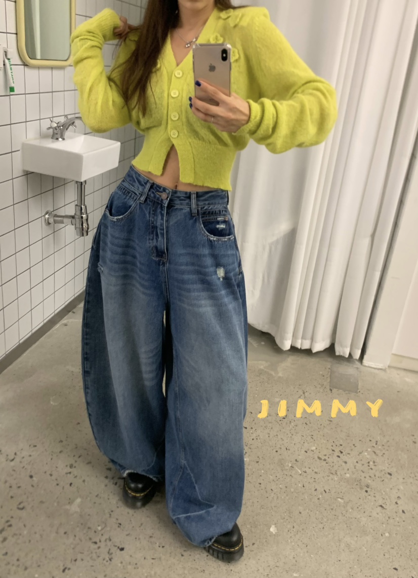 JIMMY韓國代購㊣女裝新款職業熱賣25秋冬真品休閑時尚毛衣開衫JIMMY/REMAKE毛衣
