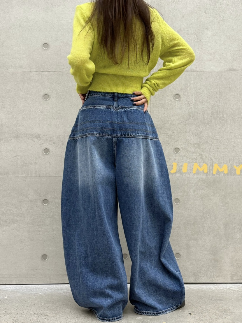 JIMMY韓國代購㊣女裝新品休閑熱賣真品推薦牛仔褲不含腰帶口袋JIMMY/REMAKE牛仔褲