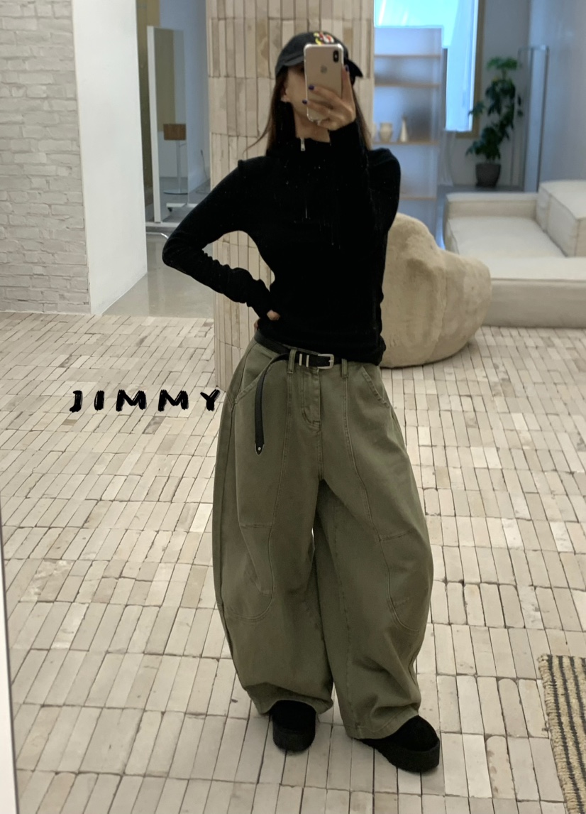 JIMMY東大門㊣代購女裝新品真品推薦職業25秋冬衛衣拉鏈連帽JIMMY/REMAKE衛衣