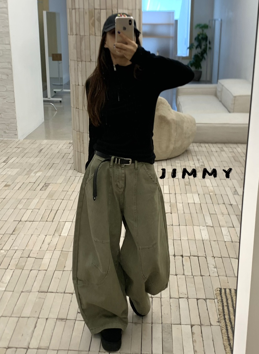 JIMMY東大門㊣代購女裝新品真品推薦職業25秋冬衛衣拉鏈連帽JIMMY/REMAKE衛衣