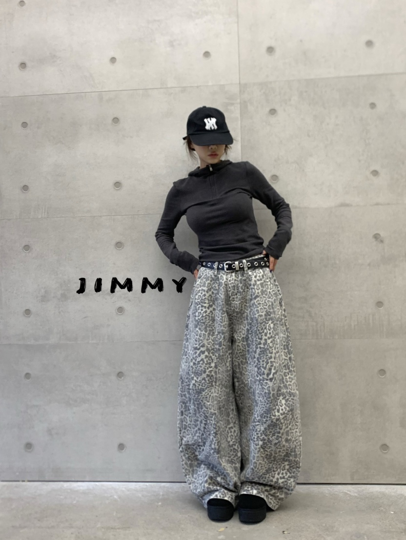 JIMMY東大門㊣代購女裝新品真品推薦職業25秋冬衛衣拉鏈連帽JIMMY/REMAKE衛衣